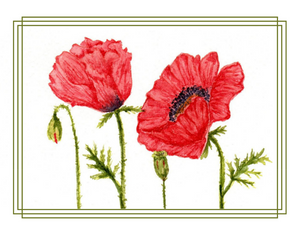 Poppy Notecard